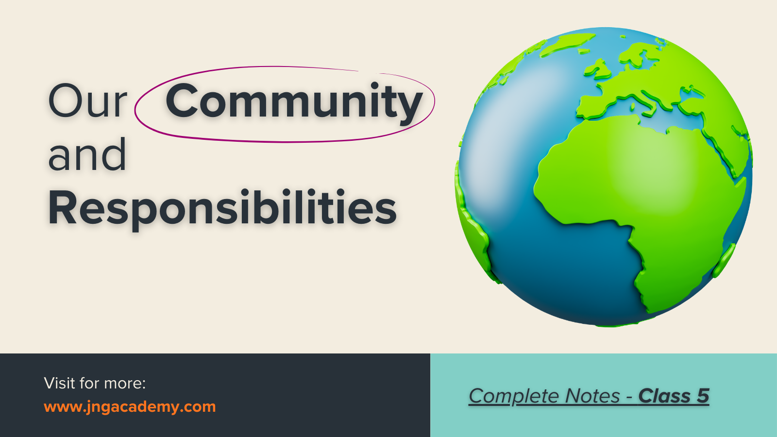 Our Community and Responsibilities – Class 5 Notes Made Easy (www.jngacademy.com)
