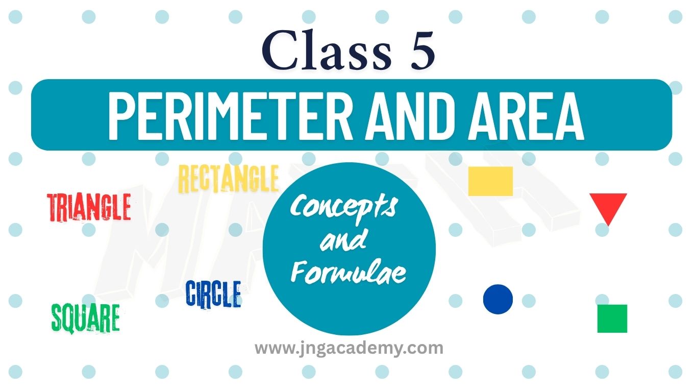 Perimeter and Area Concepts and formulas for Class 5 Maths (www.jngacademy.com)
